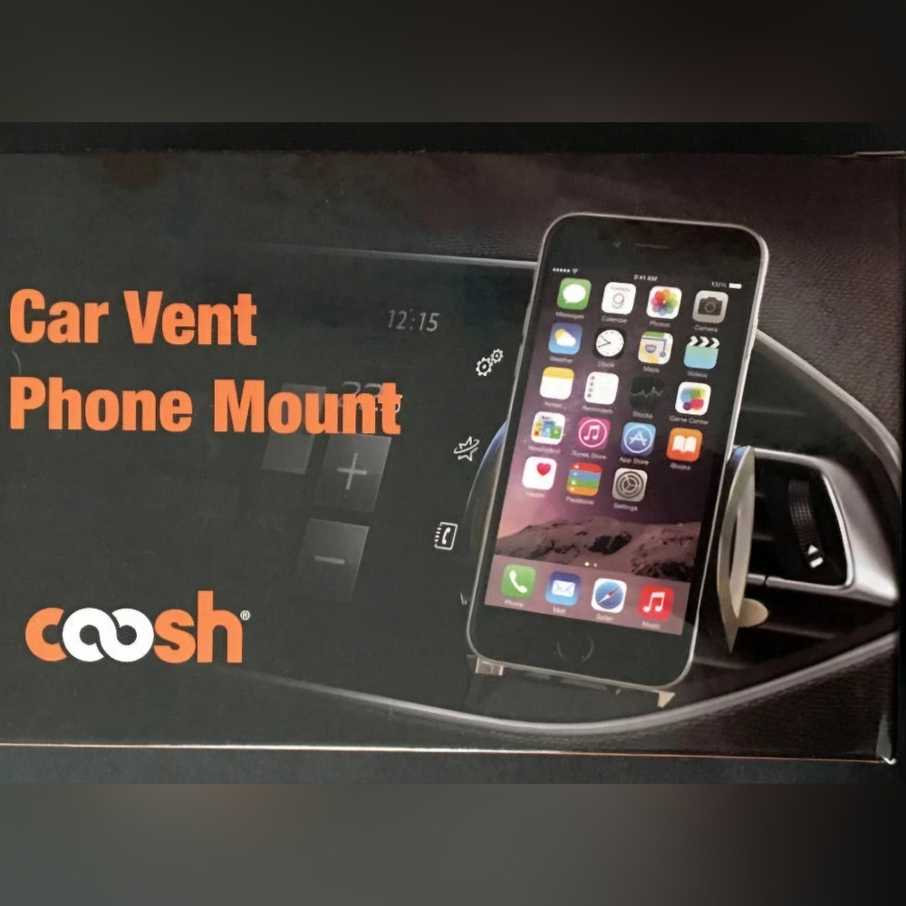 Coosh Universal Car Vent Phone Mount Holder/Cradle for Cell Phones - NEW